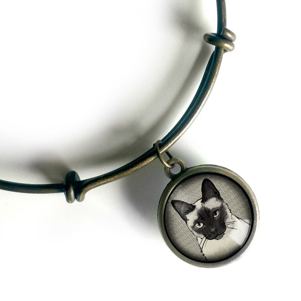 Cat Charm Bracelet Etsy