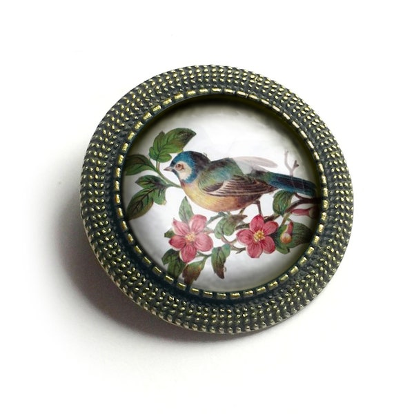 Victorian Bluebird Vintage Inspired Pin Brooch