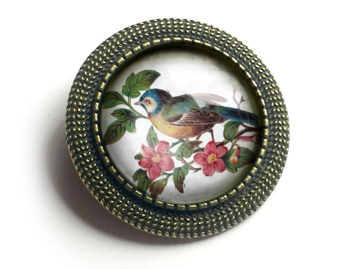 Victorian Bluebird Vintage Inspired Pin Brooch
