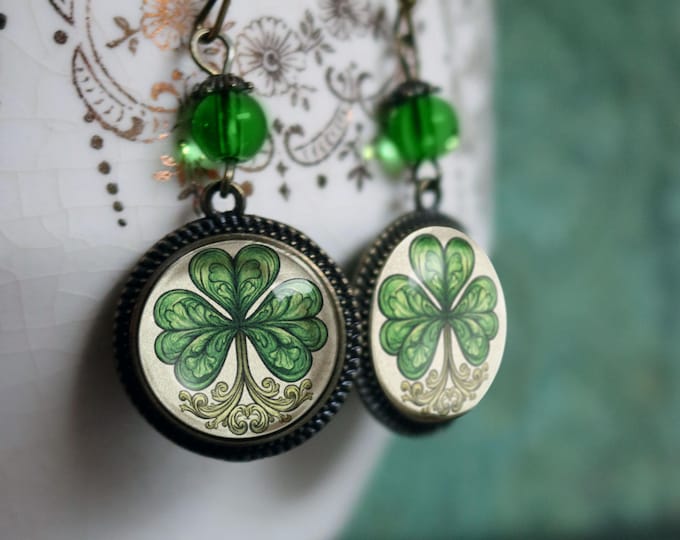 Classic Shamrock for St Patrick's Day Earrings