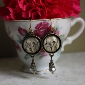 Human Nervous System Vintage Inspired Drop / Dangle Earrings