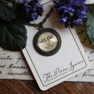 Man in the Moon Pendant Necklace