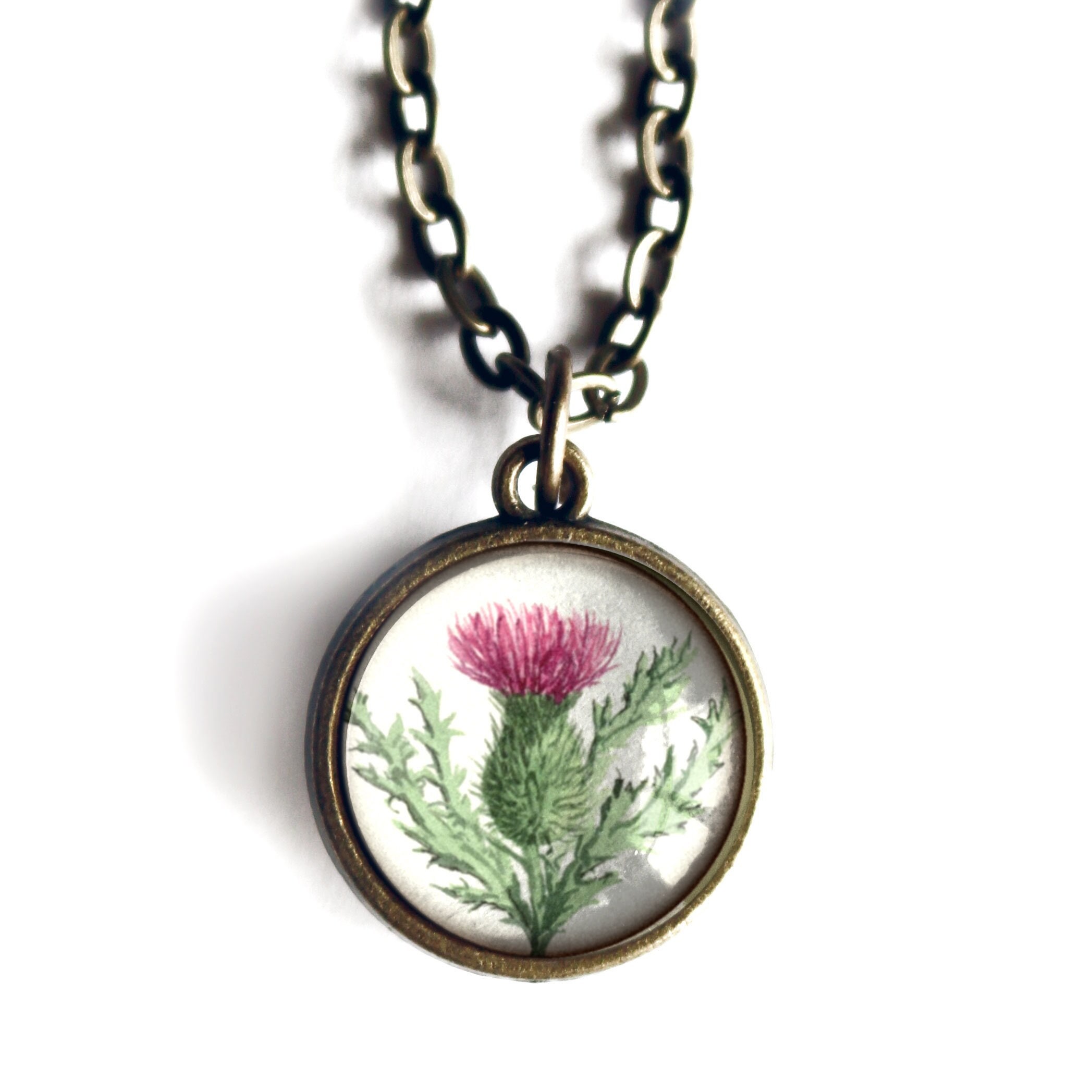 超特価セール開催！！ スコットランドのアザミの花のシンプルなリバーシブルコテージ アクセサリー