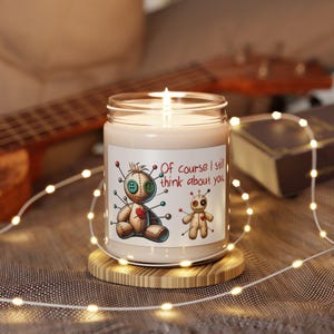 Claro que ainda penso em você Boneca Voodoo Perfumada Mistura de Cera de Soja Natural Vela Presente Natal Aniversário Término Divórcio Decoração Separação