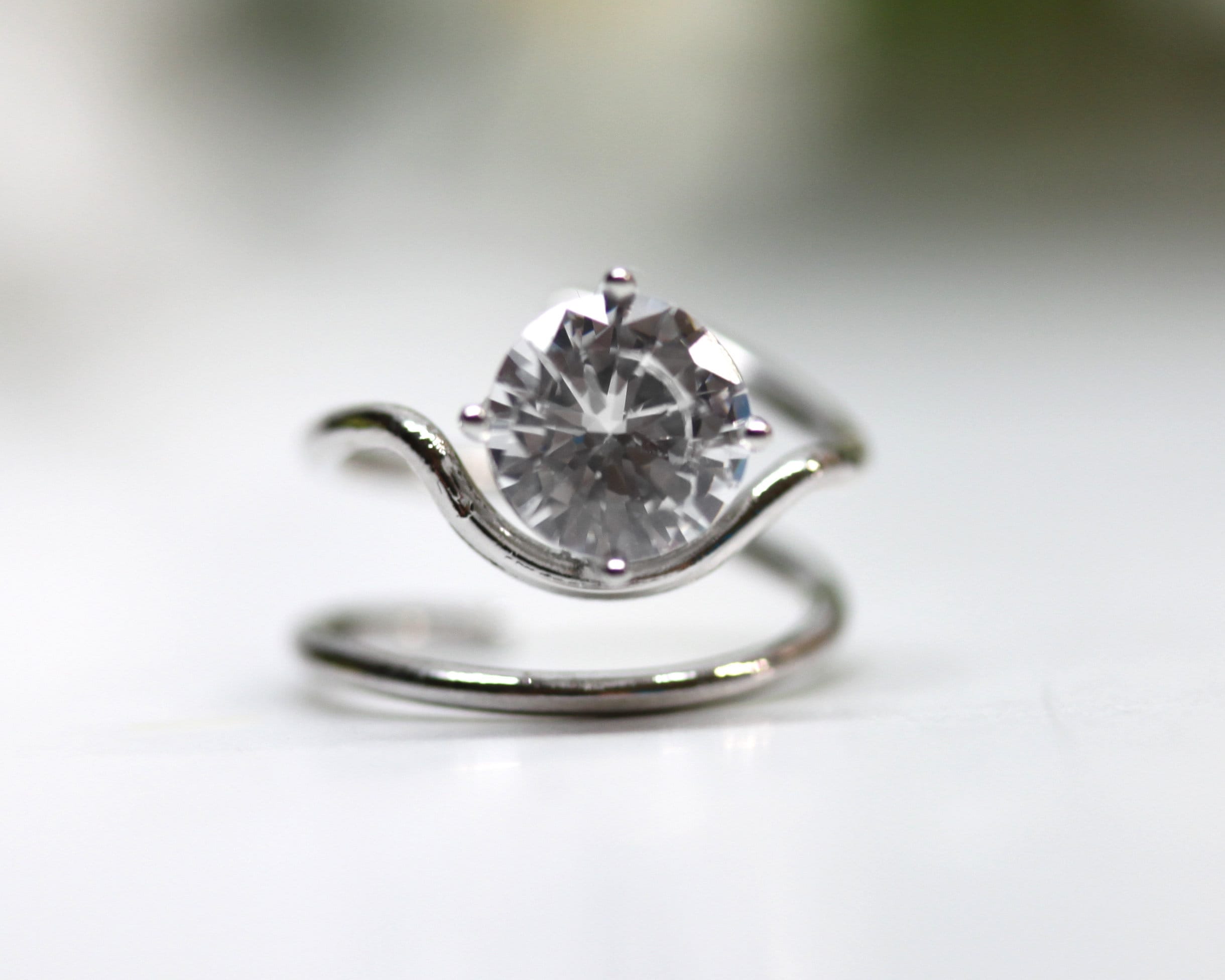 Fingertip Rings Fingertip Ring Finger Nail Art Clear Crystal Trendy Open Adjustable ...