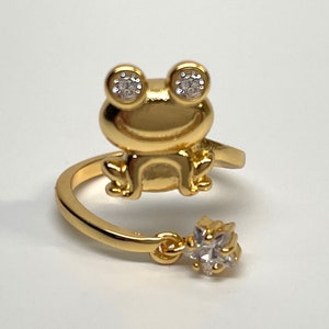 Frog Fingertip Nail Ring Finger Art Trendy Nail Open Crystal Adjustable Rhinestone Zircon Fingernail Protective Cover Birthday Gift For Her