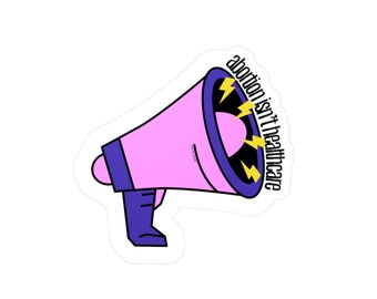 Abortion Megaphone | Pro-Life Sticker | Anti-Abortion | Stickers | Abortion | Catholic | Christian | Pro-Life Merch