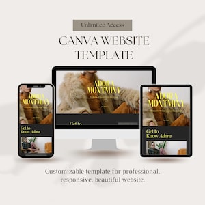Professional Canva Website Template – Editable and Customizable