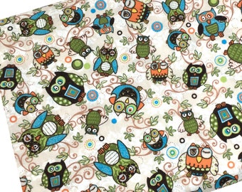 pix Owl Material For Sale owl fabric etsy