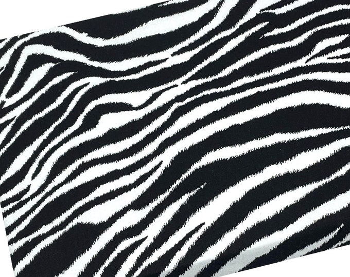 Zebra Print Fabric, Zoo Animals, Fabric by the Yard, Fat Quarter ...