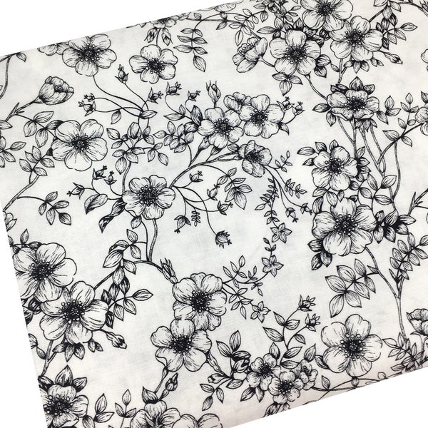 Black and White Fabrics Quilting Etsy