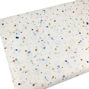 Pottery Fleck Cotton Fabric, Colorful Dots, Fabric by the yard, Fat Quarter, Quilting, Apparel, 100% Cotton R10-15..