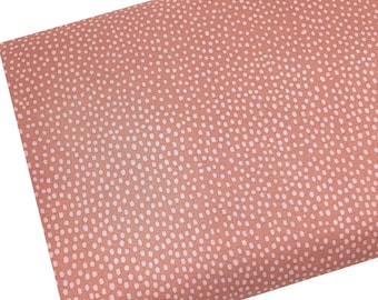 Tonal Mauve Pink Dot Fabric, Polka Dots, Quilt Backing, Fabric by the yard, Fat Quarter, Quilting, Apparel, 100% Cotton, R2-6..