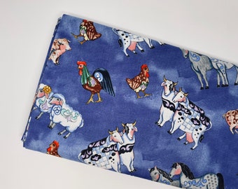 SC166 Jim Shore Noah/'s Ark Pairs of Animals Fabric 100/% cotton Fabric By The Yard Christmas Fabric Religious Fabric