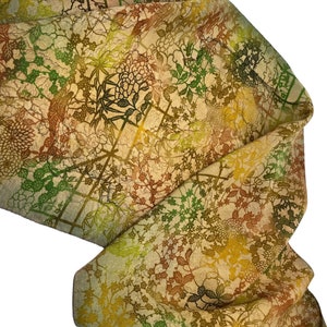 Silk Kimono Fabric 14”x 58” by Laura Murray, Scarf Silk Fabric, Hand Dyed