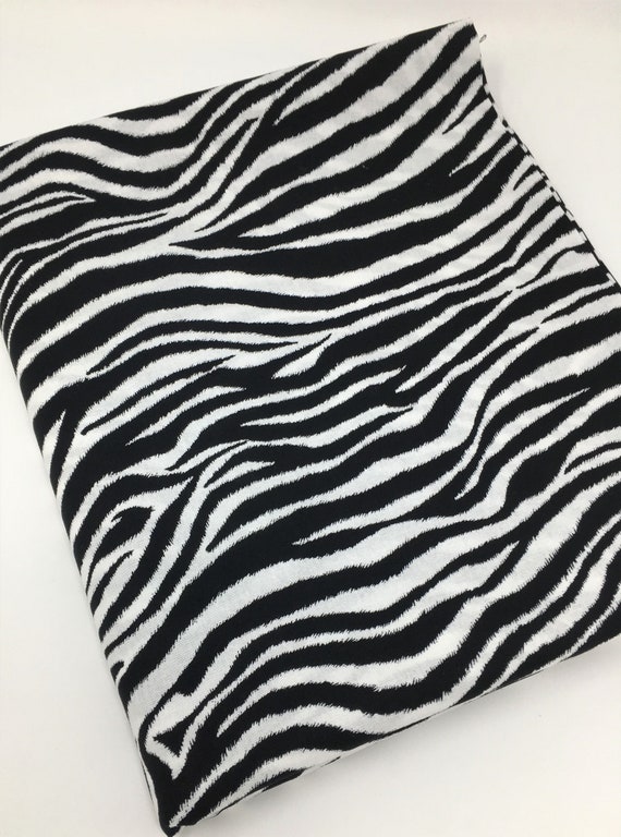 Zebra Print Fabric Zoo Animals Fabric By The Yard Fat Etsy