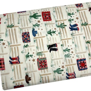 Quilting Cowgirls Fabric by Maywood Studio, Boots and Cactus, Fabric by the yard, Fat Quarter, Quilting, Apparel, 100% Cotton
