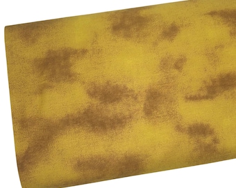 Nature Mustard Blender Fabric by the Yard, Tone on Tone, Quilting Cotton