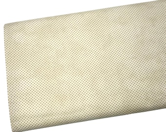 Mini Polka Dot Fabric by the Yard, Lake House Collection, Ivory Quilting Cotton