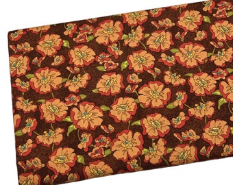 Coral Floral Fabric by the Yard, Fresh Fusion by Legacy Studio, Quilting Cotton .