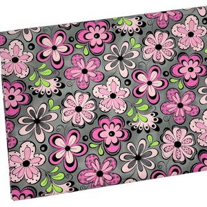 Pink and Gray Madison Fabric by Laurie Campbell for Fabric Traditions, Fabric by the yard, Quilting, Apparel, 100% Cotton, B6-5