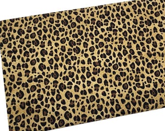 Brown Cheetah Skin Fabric by the Yard, Animal Print, Quilting Cotton, B7.22