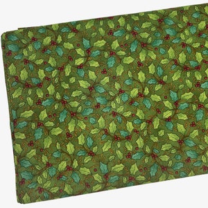 Christmas Berries Fabric, The King&#39;s Arrival by Leanne Anderson for Henry Glass, Fabric by the Yard, Quilting, Apparel, 100% Cotton