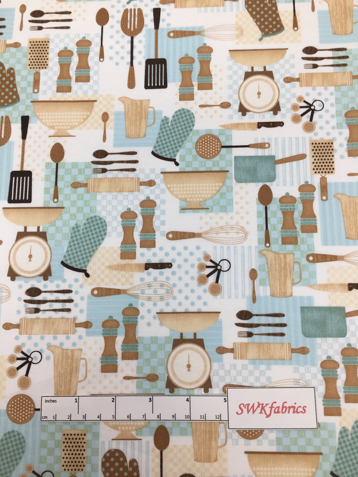 Cooking and Baking Fabric Kitchen and Food Fabric by the Etsy