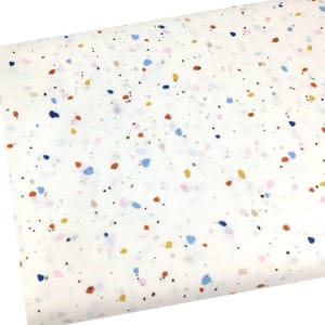 Pottery Fleck Cotton Fabric, Colorful Dots, Fabric by the yard, Quilting Cotton R10-15
