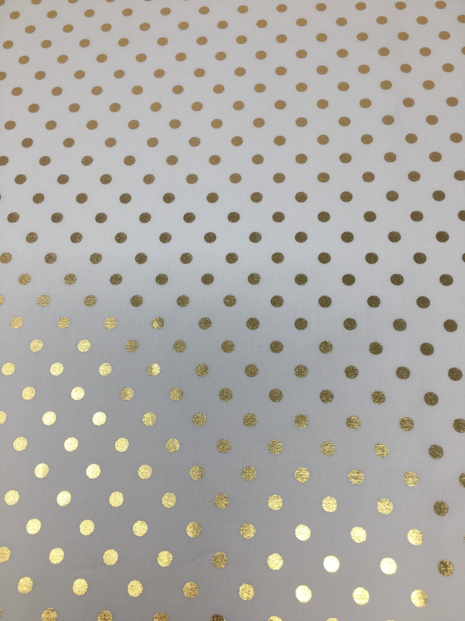 Gold Dots Fabric Metallic Polka Dots Fabric Fabric by the Etsy
