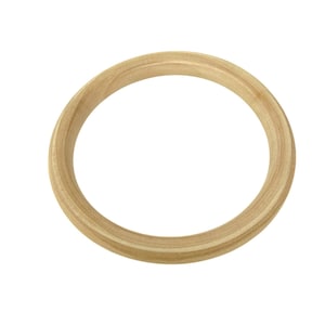 May include: A natural wood ring with a smooth, rounded surface. The ring is approximately 10 inches in diameter.