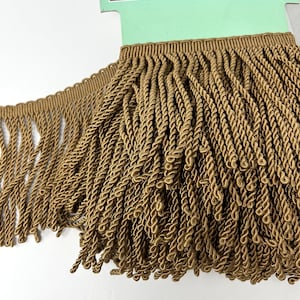 Wide Braids Fringe Trim 6&quot;, Decorative Tassels, Sewing Fringe by the Yard, Home Decor, Upholstery Trim