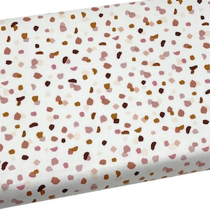 Terrazzo Pottery Fleck Cotton Fabric, Brown Spots, Fabric by the yard, Fat Quarter, Quilting, Apparel, 100% Cotton