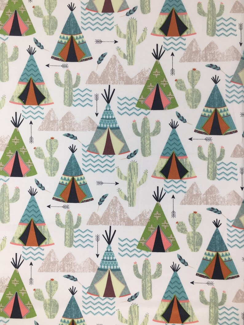 outdoor fabric by the yard on Teepee And Cactus Fabric Tribal Outdoor Fabric Fabric By The Etsy