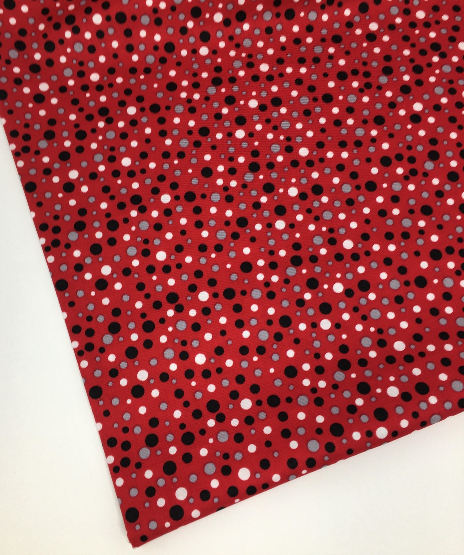 Fat Quarter Red Blue White Rainbow & Stars Print 100% Craft Cotton Fabric UK 