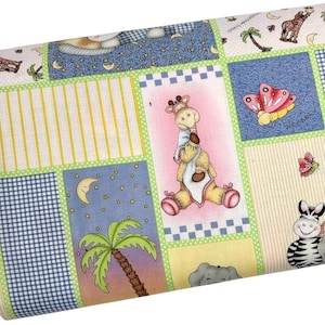 Baby Animals Patchwork Fabric by the Yard, Spring Creative, Sweet Dreams Patch, Quilting Cotton B5.27