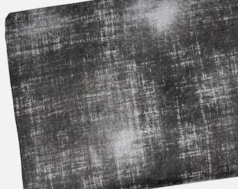 Fat Quarter 18" x 22" Parisian Charcoal Fabric, Gray Blender, Quilting Cotton
