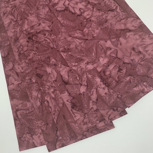 6 Stripes 5.5&quot; by 44&quot; Purple Watercolor Batik Fabric, Tone on Tone Vintage Print, Quilting, Apparel, 100% Cotton