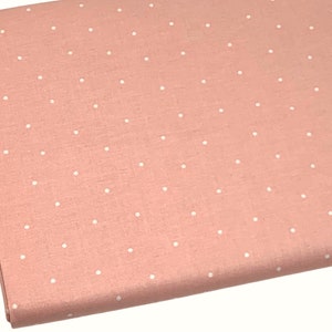 Riley Blake FLOWER GARDEN 11905C Coral Pink Dots Quilt Fabric