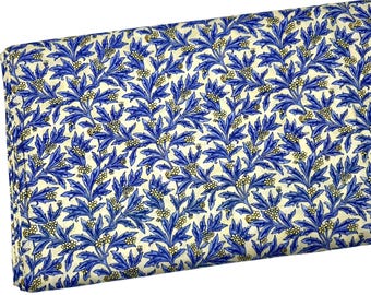 Rare Blue Floral Fabric by the Yard, Fleurette for Benartex 596, Quilting Cotton