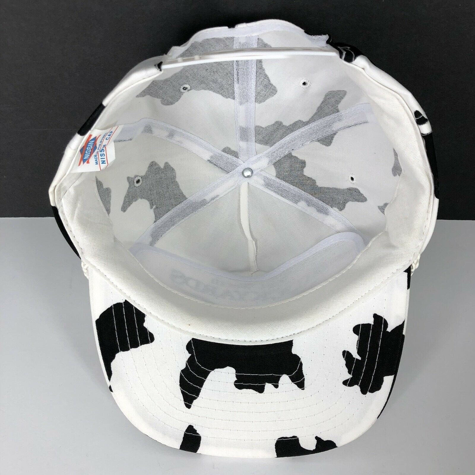 Vintage Fort Worth Stockyards Mens Snapback Cap Hat Cow Print Etsy