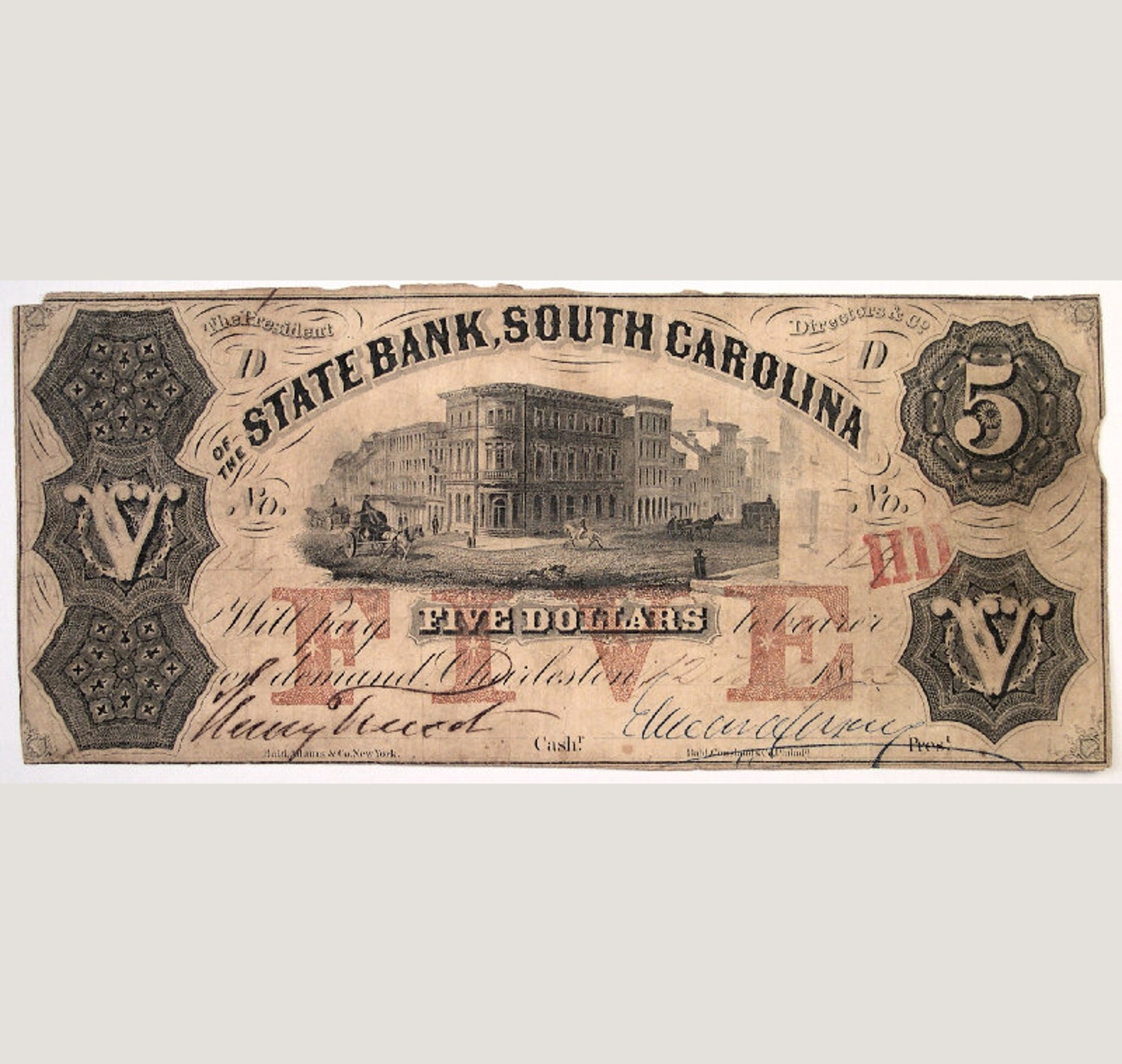 1855 the State Bank of South Carolina Etsy