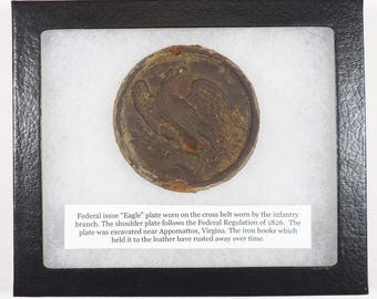 Federal “Eagle” Plate – Appomattox, Virginia – 6497