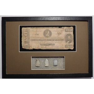 1862 Confederate Currency – Civil War Bullets - Civil War Memorabilia - 5100