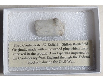 Confederate .57 Enfield – Shiloh Battlefield – English Import – Civil War Bullet - 5248
