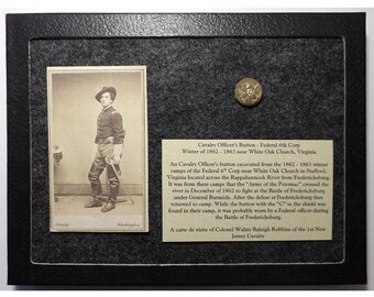 Federal Cavalry Officer’s Button - Virginia - Civil War Buttons - Civil War Artifacts - Civil War Memorabilia