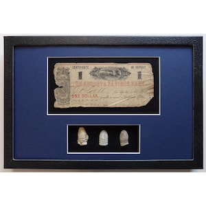 1861 Georgia Currency - Augusta - Fredericksburg Battlefield Relics - Civil War Artifacts - Civil War Memorabilia - Civil War Currency