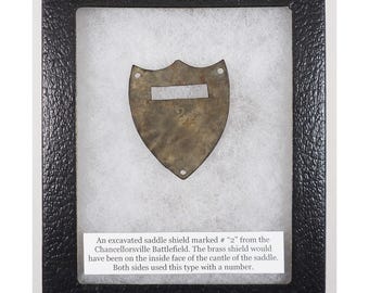 Saddle Shield – Marked “2” -  Chancellorsville Battlefield - 6693