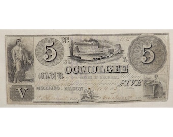 1857 “Ocmulgee Bank of the State of Georgia” – Macon, Georgia - 6356