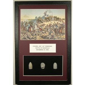 Battle of Nashville – Original Civil War Artifacts - Civil War Memorabilia - Civil War Bullets - Kurz & Allison Lithograph